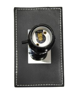 Elegant Designs LT1025-BLK Modern Leather Table Lamp with White Fabric Shade, Black 1 35 81IkgcbQhOL