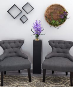 Nearly Natural 1119-PP 19in. Dancing Lady Orchid Liquid Illusion Silk Flower Arrangement,Purple 8 81IklbJt6L