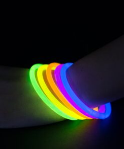 SCS Direct Glow Bracelets1(00pc) Wholesale Pack of Glow Sticks w Connectors-Non-Toxic, Long 8-12 Hour Lifespan-Safe Trick Or Treating Lights, Non-Candy Treats, Neon Headband, Camping Summer Camp Party 19 81IlRoDzRXL