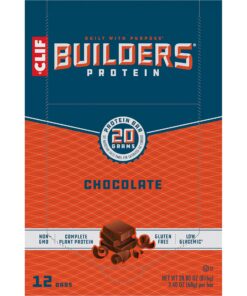 CLIF Builders - Chocolate Flavor - Protein Bars - Gluten-Free - Non-GMO - Low Glycemic - 20g Protein - 2.4 oz. (12 Count) 39 81IlkeiDLFL