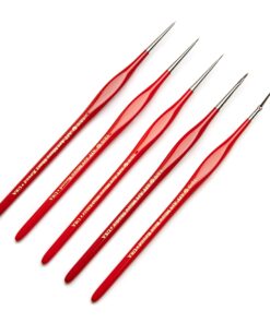 AIT Art Select Micro Detail Brush Set, 5 Miniature Paint Brushes for Fine Detail, Handmade in USA for Trusted Performance, Triangular Handle Design for The Best Grip and Ultimate Precision 33 81IqtrTGJFL