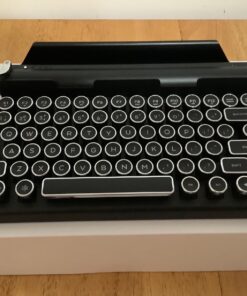 QWERKYTOYS Qwerkywriter S Typewriter Inspired Retro Mechanical Wired & Wireless Keyboard with Tablet Stand 37 81IrShGh5PL 2