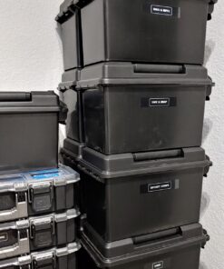 MTM AC50C-40 Ammo Can, 50-Caliber, Heavy-Duty Dual Latching System, Rugged Polypropylene Plastic, O-Ring Seal System, Water Resistant, Bulk Ammo Storage, USA Made, Black 50-Caliber Ammo Can 42 81IrYt90NvL