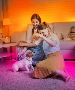 DAYBETTER Led Strip Lights Waterproof, 32.8ft(2 Rolls of 16.4ft) LED Tape Lights Color Changing 300 LEDs Light Strips Kit with 44 Keys Ir Remote Controller and 12v Power Supply for Indoor Outdoor Use 40 81Iri PXSiL