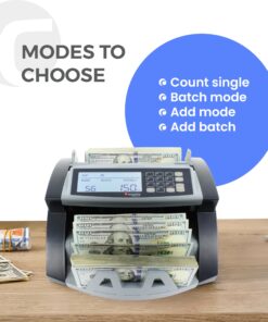 Cassida 5520 UV/MG - USA Money Counter with ValuCount, UV/MG/IR Counterfeit Detection, Add and Batch Modes - Large LCD Display & Fast Counting Speed 1,300 Notes/Minute UV/MG Counterfeit Detection 20 81IsHtD6GSL