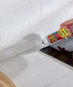 Flex Shot, 8 oz, 2-Pack, White, Flexible Rubber Silicone Sealant, Waterproof Caulk, UV Resistant, No Caulk Gun Needed, Perfect for Kitchen, Bath, Showers, Sinks, Baseboards 14 81ItAVXytXL 1