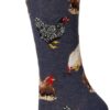Socksmith Women's Hen House Crew Socks 1 Denim 26 81Iv2x4c SL