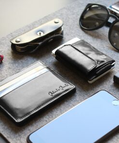 Jaimie Jacobs Flap Boy Slim Magic Wallet Genuine Leather RFID Blocking Black with Black Elastic 24 81IxCxEn7GL