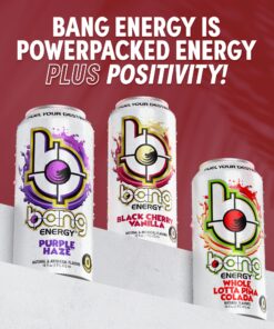 Bang Energy Black Cherry Vanilla, Sugar-Free Energy Drink, 16-Ounce (Pack of 12) 16 Ounce (Pack of 12) 38 81IzsnwFLKL