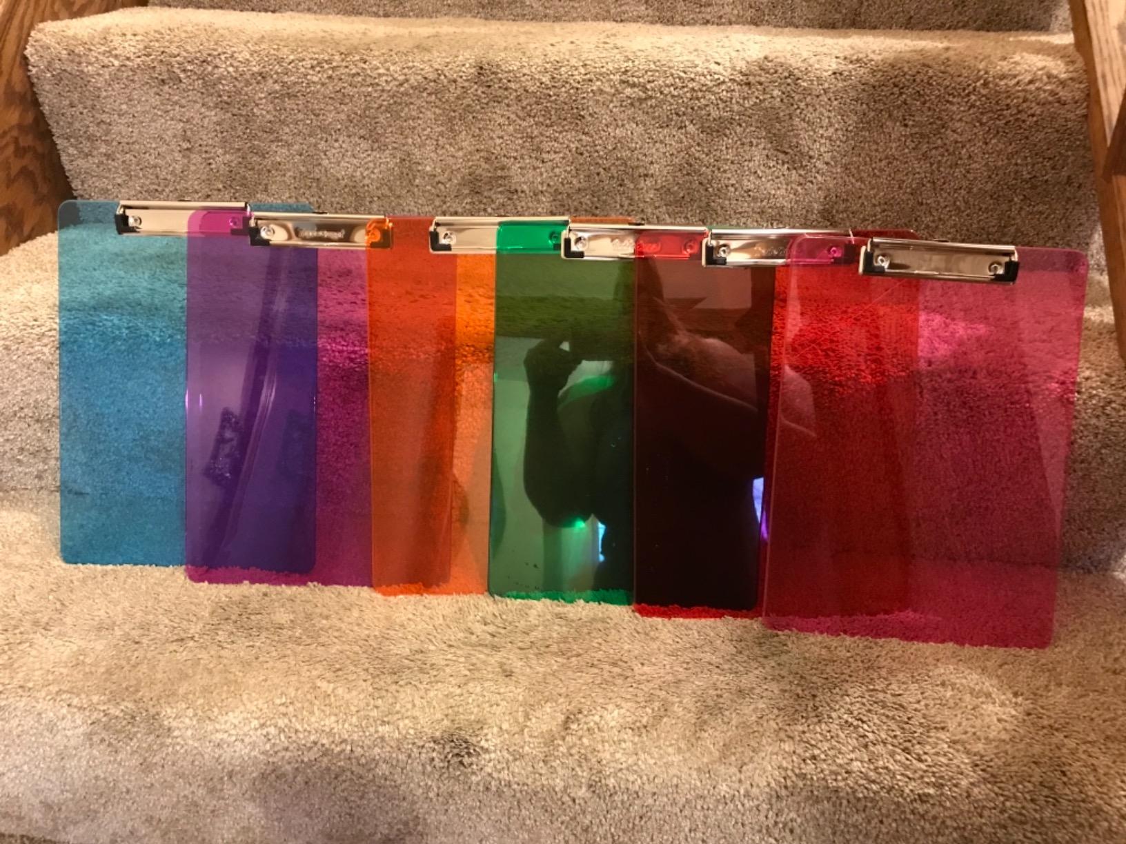 Trade Quest Plastic Clipboard Transparent Color Letter Size Low Profile Clip (Pack of 6) (Assorted) Assorted 10 Trade Quest Plastic Clipboard Transparent Color Letter Size Low Profile Clip (Pack of 6) (Assorted) Assorted - Image 10