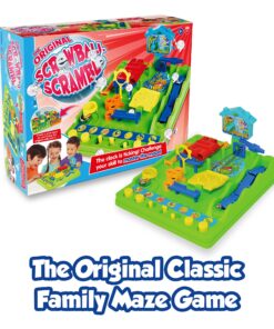 Alternative view of TOMY Games Screwball Scramble Marble Run Game for Kids - Timed Marble Maze Kids Games - Cooperative Board Games for Family Game Night - 1-4 Players - Ages 5 Years and Up Multicolored