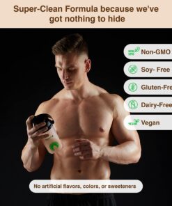 Detox Organics Chocolate Superfood Powder, Detox Cleanse for your Body, Bloating Relief, Immune Support Supplement Smoothie Detox Mix, Greens Blend Superfood, Low Carb, Vegan, Soy Free, Dairy Free 23 81J MLpxqSL