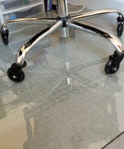 Slipstick CB690 Floor Protecting Rubber Office Chair Caster Wheels (Set ff 5), Roller Style, Universal 7/16" Stem, 3" Black Castors Black/Black 36 81J01RPVQzL