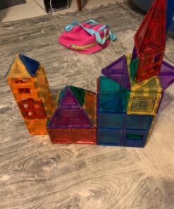 Children Hub 100pcs Magnetic Tiles Set - Educational 3D Magnet Building Blocks - Building Construction Toys for Kids - Upgraded Version with Strong Magnets - Creativity, Imagination, Inspiration 32 81J0k0O68L