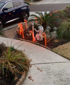 DEWENWILS 25 Ft Outdoor Extension Cord Multiple Outlets for Christmas, Evenly Spaced 3 Outlets Plugs with Safety Cover, 16/3 SJTW Weatherproof Wire for Outdoor Lights and Holiday Decorations Green 28 81J16v6VAxL