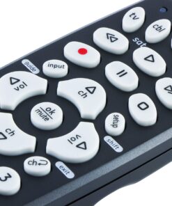 GE Universal Remote Control for Samsung, Vizio, LG, Sony, Sharp, Roku, Apple TV, TCL, Panasonic, Smart TVs, Streaming Players, Blu-ray, DVD, 4-Device, Black, 34708 1 Pack 13 81J1CAyHDnL