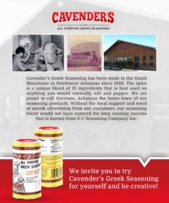 Cavender All Purpose Greek Seasoning 3.25 oz 3.25 Ounce (Pack of 1) 21 81J2AsbZtEL
