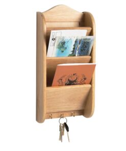 Fox Run Letter and Key Rack, 3 x 6.25 x 6.25 inches, Brown 9 81J2YHw tJL