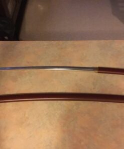 MAKOTO Handmade Sharp Samurai Shirasaya Sword Rosewood Burgundy Red Scabbard Saya 52 81J2gkG3 yL