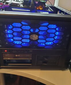 Conisy Silent Series 120mm Case Fan for Computer Case, RGB LED Quiet PC Fans with 4pin Molex & 3pin Motherboard Connector (Single Pack) Blue 22 81J343aWPuL