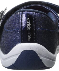 Alternative view of Stride Rite Haylie Mary Jane (Toddler/Little Kid), Silver, 8 Toddler Toddler (1-4 Years) 4 Toddler Navy