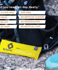 Tailwind Grab-and-Go Endurance Fuel Single Serve Assorted Flavors (Pack of 8) - Hydration Drink Mix with Electrolytes, Carbohydrates - Non-GMO, Gluten-Free, Vegan, No Soy or Dairy 14 81J3NM1hsHL