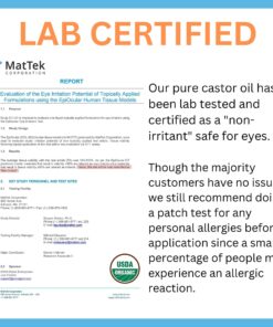 USDA Organic Castor Oil - All Natural Cold Pressed Castor Oil Eyelash Growth Serum with Mascara Tube - Eyelash Conditioner Lash Boost Serum 26 81J57y6yJoL