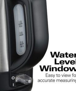 Hamilton Beach Electric Tea Kettle, Water Boiler & Heater, 1 L, Cordless, Auto-Shutoff & Boil-Dry Protection, Stainless Steel (40998) 33 81J5CnpuoEL