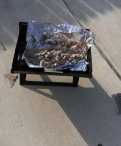 Fire Sense 60508 Notebook Charcoal BBQ Grill 3.5mm Cooking Bars Instant Foldable & Easy Portability For Outdoor Barbecues Camping Traveling Picnics Garden Beach Party - Black Charcoal Grill 48 81J62mlRxIL