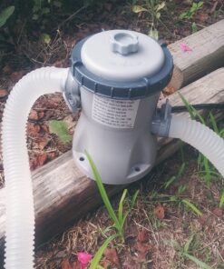 Bestway Steel Pro MAX 12 Foot x 30 Inch Round Metal Frame Above Ground Outdoor Backyard Swimming Pool Set with 330 GPH Filter Pump 12' x 30" 42 81J639ImOQL