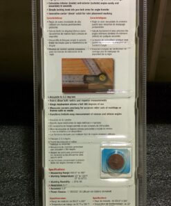 General Tools Digital Angle Finder Ruler #823 - 10" H - Stainless Steel Measurement Tool 10-Inch 18 81J69VA3peL