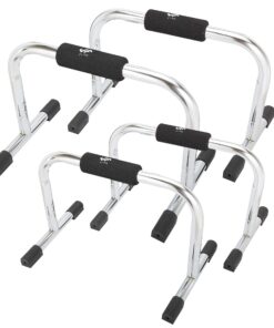 JFIT Pro Push Up Bar Stand, Set of 2 Bars - Made in Taiwan - UPDATED STYLE - 9" or 11" Options - NEW Thicker Grips and Non-Skid Feet for Enhanced Push Ups 9 Inch Pro Pushup 26 81J79ZtKGdL