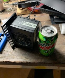 Thermaltake Core V1 SPCC Mini ITX Cube Gaming Computer Case Chassis, Interchangeable Side Panels, Black Edition, CA-1B8-00S1WN-00 127 81J7GXE2ucL