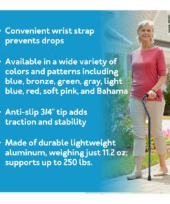 Carex Health Brands Designer Offset Cane, Bahama, 1 Count 12 81J8IIXRawS