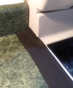 Capparis Kitchen Silicone Stove Counter Gap Cover, Easy Clean Heat Resistant Wide & Long Gap Filler, Seals Spills Between Counter, Stovetop, Oven, Washer & Dryer, Set of 2 (25 Inches, Black) 25 Inches 46 81J9ibrSrAL