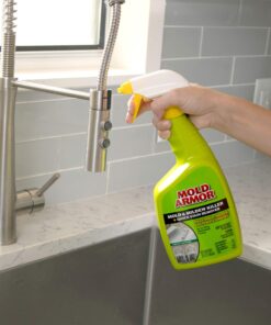 MOLD ARMOR Mold and Mildew Killer + Quick Stain Remover, 32 oz., Trigger Spray Bottle, Eliminates 99.9% of Household Bacteria and Viruses, Ideal Bathroom Mold and Mildew Remover 31 81JAE7N2pCL