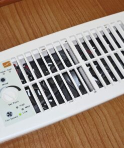 Alternative view of Suncourt Flush Fit HC500-W Vent Cover with Fan Booster, Energy Efficient AC Register Booster, Improved Air Flow for Better Indoor Heating and Cooling, White For 4”x10” register openings