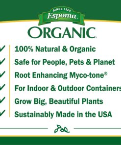 Espoma Organic Potting Soil Mix - All Natural Potting Mix For All Indoor & Outdoor Containers Including Herbs & Vegetables. For Organic Gardening, 8qt. bag. Pack of 1 34 81JDaki9HBL 3