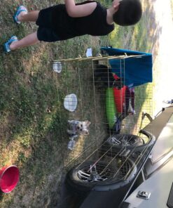 MidWest Homes for Pets Foldable Metal Dog Exercise Pen / Pet Playpen, Gold zinc w/ door, 24'W x 30'H, 1-Year Manufacturer's Warranty 30" H 44 81JEEE0VrlL