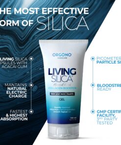 Living Silica Collagen Booster Gel | Supplement for Skin Application and Dermal Absorption | Clinically Proven | Promotes Hydration and Collagen Regeneration for Joint and Skin Health 11 81JFfWMPwOS