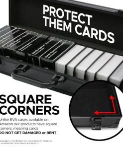 The Big Black Metal Box, Compatible With Cards Against Humanity, Magic The Gathering, MTG, (Game Not Included) | Includes 8 Dividers | (Long Version) Fits up to 1400 Loose Unsleeved Cards The Big Black Metal Box 20 81JFxkiwMDL