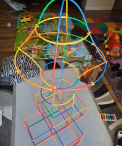 ZOZOPLAY Straw Constructor STEM Building Toys 400 Piece Straws and Connectors Building Sets Colorful Motor Skills Interlocking Plastic Engineering Toys Best Educational Toys Boy & Girl… 400piece 32 81JHjR3fWcL