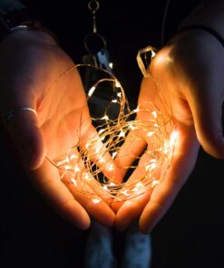 2 Pack 100 LED 8 Modes Copper Wire Waterproof Solar Fairy String Lights,Warm White 2 Pack-100 LED 24 81JHz3dninL