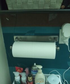 iDesign Steel Versatile Wall Mount Paper Towel Holder The York Lyra Collection, 15.3" x 5.2" x 2", Chrome 15.3" x 5.2" x 2" 37 81JIMtkqSGL