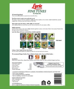 Lyric Fine Tunes Wild Bird Seed - No Waste Bird Food Mix - Attracts Bluebirds, Finches, Chickadees & More - 15 lb. Bag 15.00 Pound (Pack of 1) Seed Mix 24 81JKQ3zZyGL