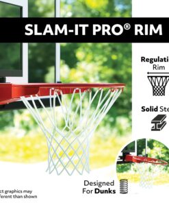 Lifetime 73729 48 in. Shatter Proof Backboard Rim Combo, Orange/White, One Size 15 81JKgOV5CWL