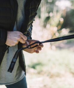 Wise Owl Outfitters Hammock Straps for Trees Heavy Duty - Set of Two 10ft Long, 1 Inch Thick Camping Hammock Tree Straps w/ 38 Loops & 2D Carabiners - Essential Hammock Accessories Grey 24 81JL4WK2bOL