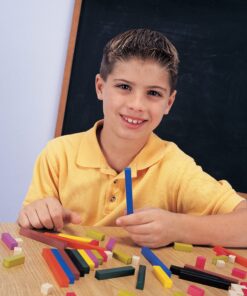 Learning Resources Cuisenaire Rods Small Group Set: 155 Piece Plastic Set, Multi-color , 3.2 H x 6 L x 6.1 W 11 81JLiTMCQ8S