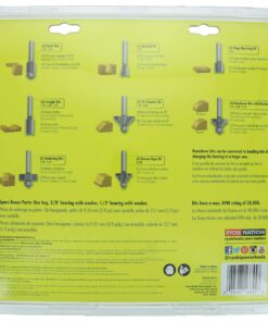 Ryobi A25R151 15 Piece 1/4 Inch Shank Carbide Edge Router Bit Set for Wood 3 81JM9kCaOzL