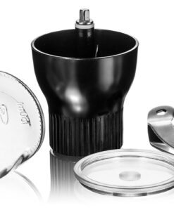 KONA Manual Coffee Grinder, Conical Burr Mill with Adjustable Setting, Best Ceramic Burr Coffee Grinder for Aeropress, Drip Coffee, Espresso, French Press, Turkish Brew 29 81JMBbO4iGL